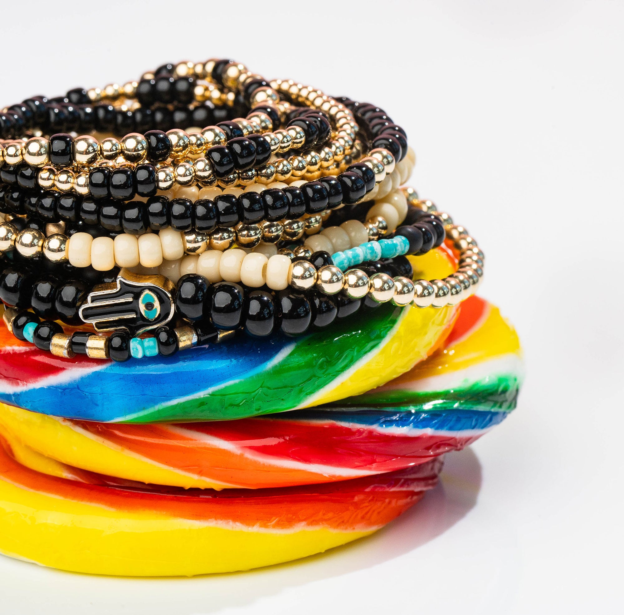 BomBom Beads Bracelet Stack